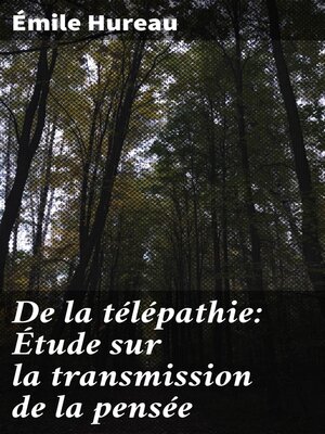 cover image of De la télépathie
